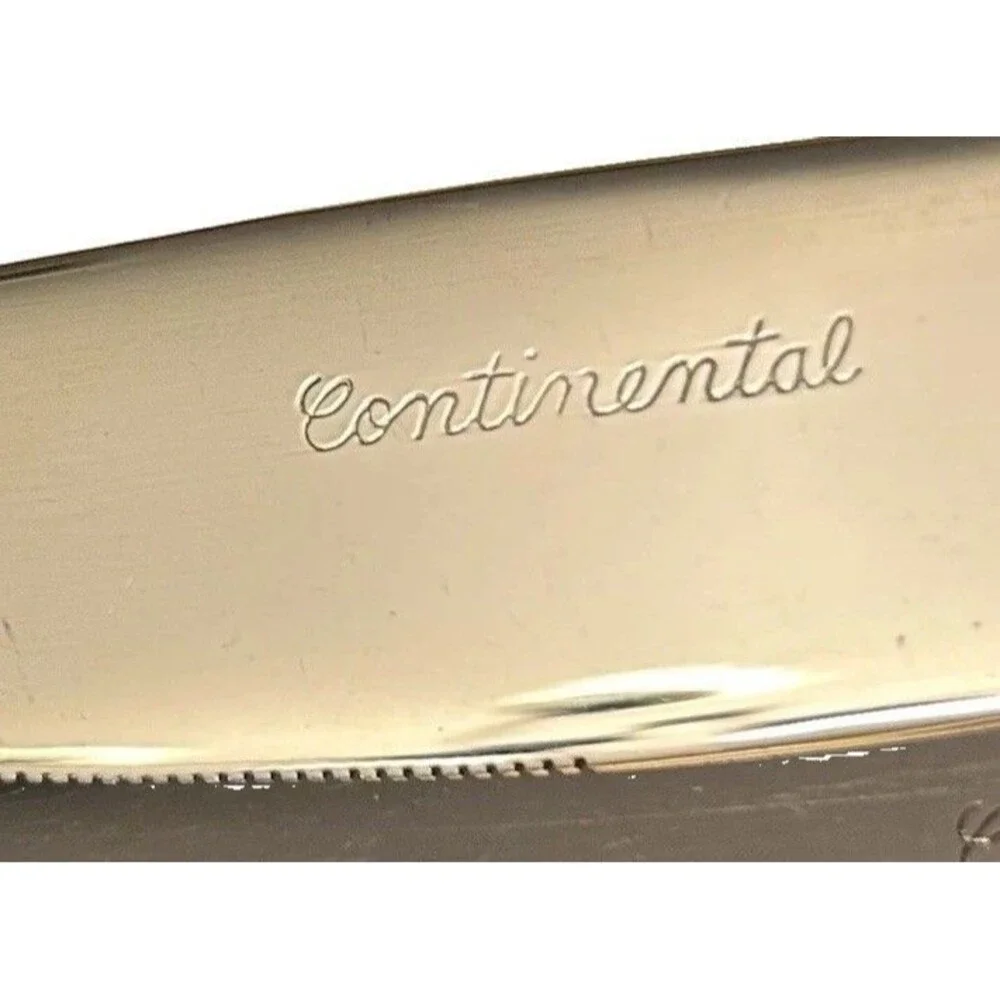 Continental Butter Knives Flatware Gold Finish Set of 6 Vintage